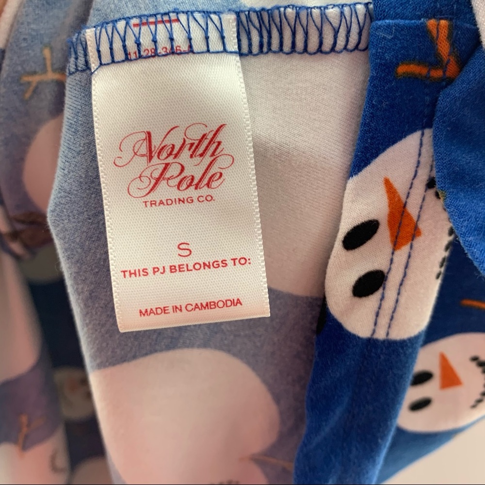 North Pole Trading Co Snowman Print Nightgown S - Picture 3 of 8